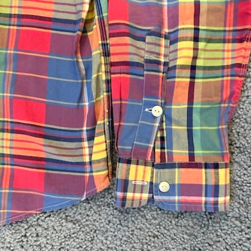 Polo Ralph Lauren Men's Multicolor Plaid Long-Sleeved Shirt - Sz. XL - EUC - Picture 6 of 11
